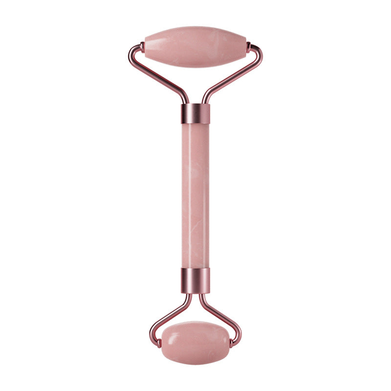 Quartz Facial Massage Roller and Heart-Shaped Gua Sha